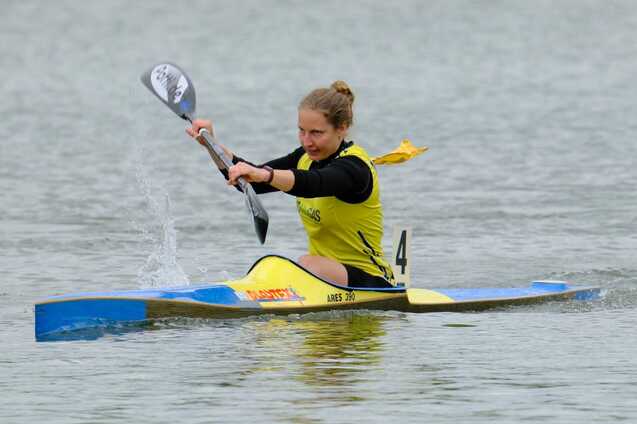 Trainerin Schönrath im Rennen